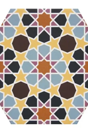 Must-Have Tomette en carrelage effet ciment 33x28.5 cm MIX ANDALOU